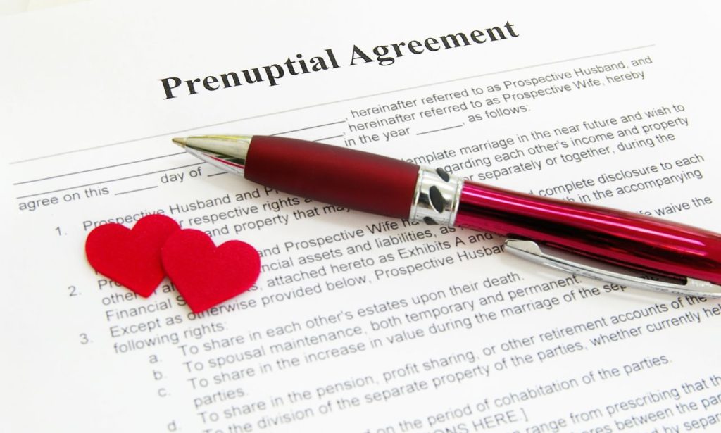 common prenup terms